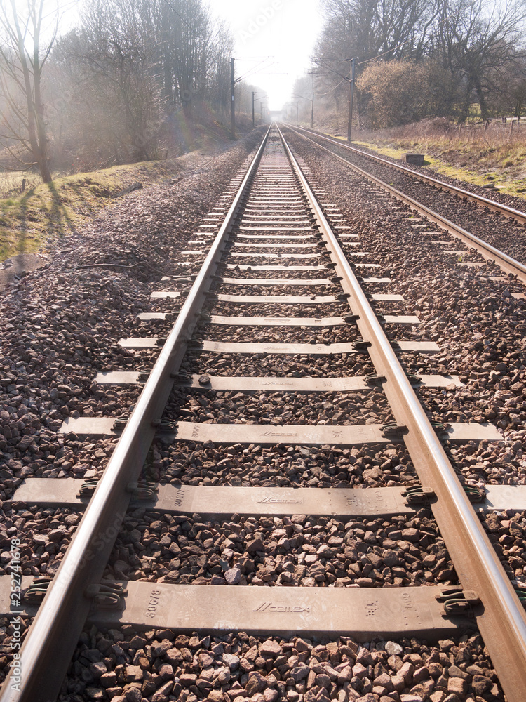 train tracks outside no train way transport line country train tracks outside no train way transport line country