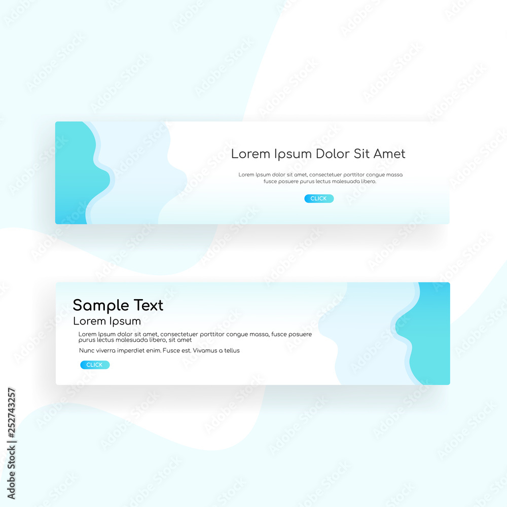 Fototapeta premium web banner - landing page - Web Design template Web Design Elements - Vector