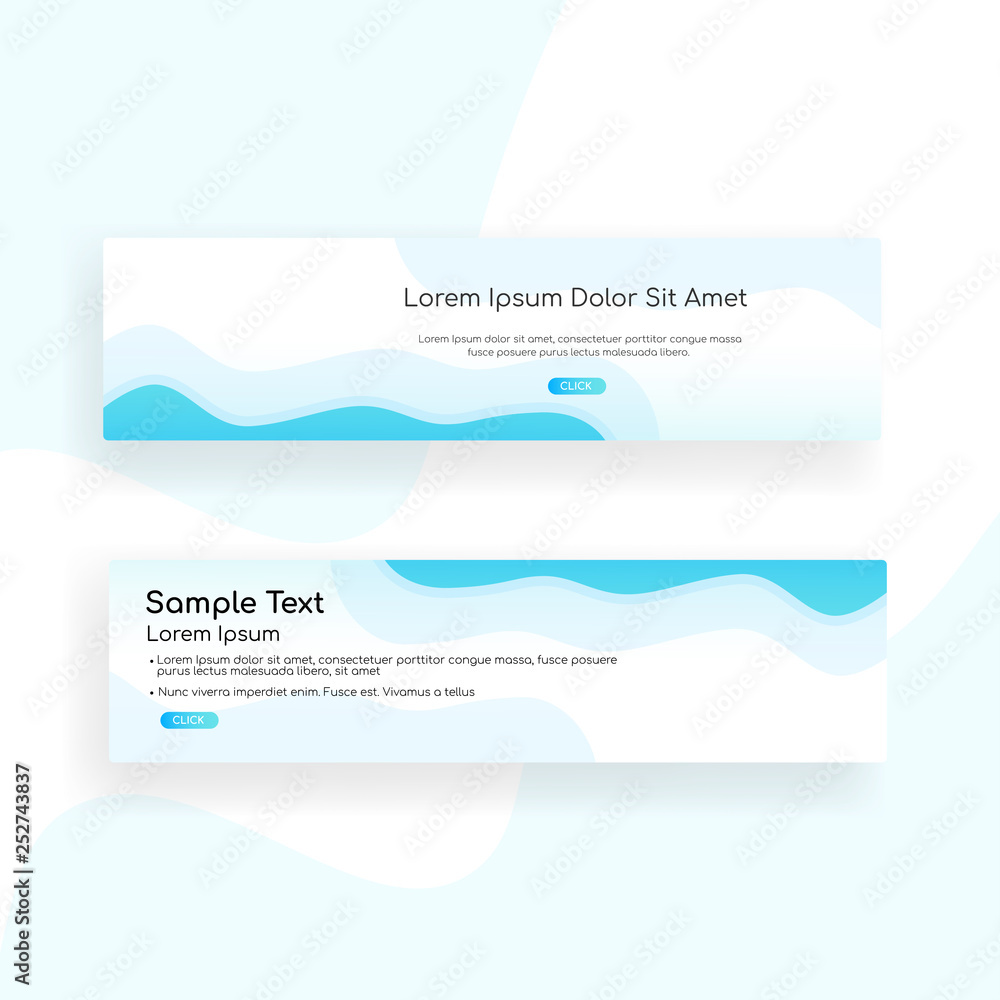 Fototapeta premium web banner - landing page - Web Design template Web Design Elements - Vector