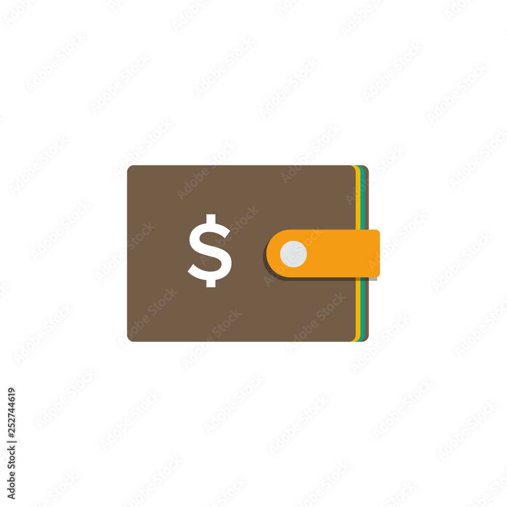vector wallet Money Icon. illustration of wallet with money symbol. flat icon vector wallet Money Icon. illustration of wallet with money symbol. flat icon