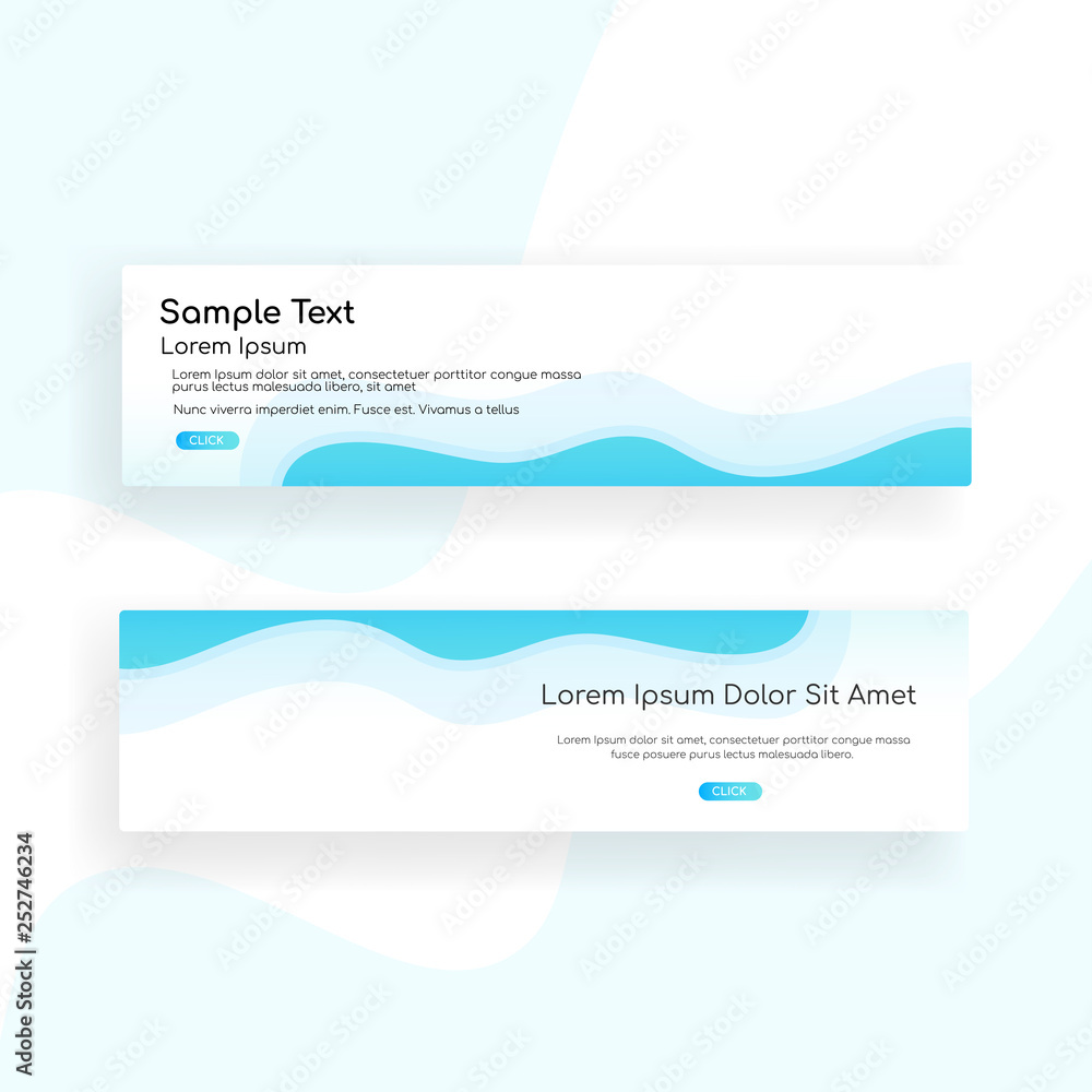 web banner - landing page - Web Design template Web Design Elements - Vector