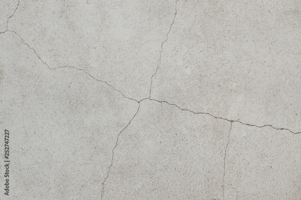 Obraz premium コンクリート床のひび割れ