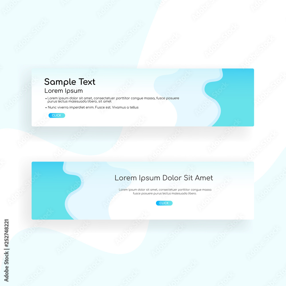 web banner - landing page - Web Design template Web Design Elements - Vector