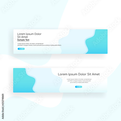 web banner - landing page - Web Design template Web Design Elements - Vector