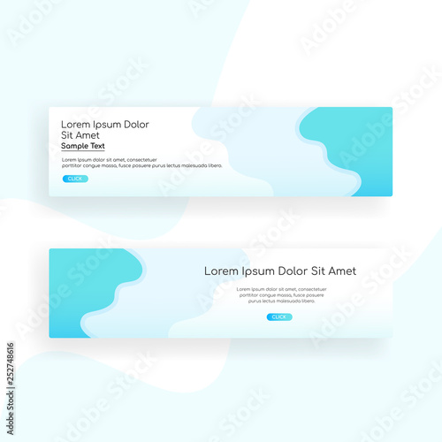 web banner - landing page - Web Design template Web Design Elements - Vector