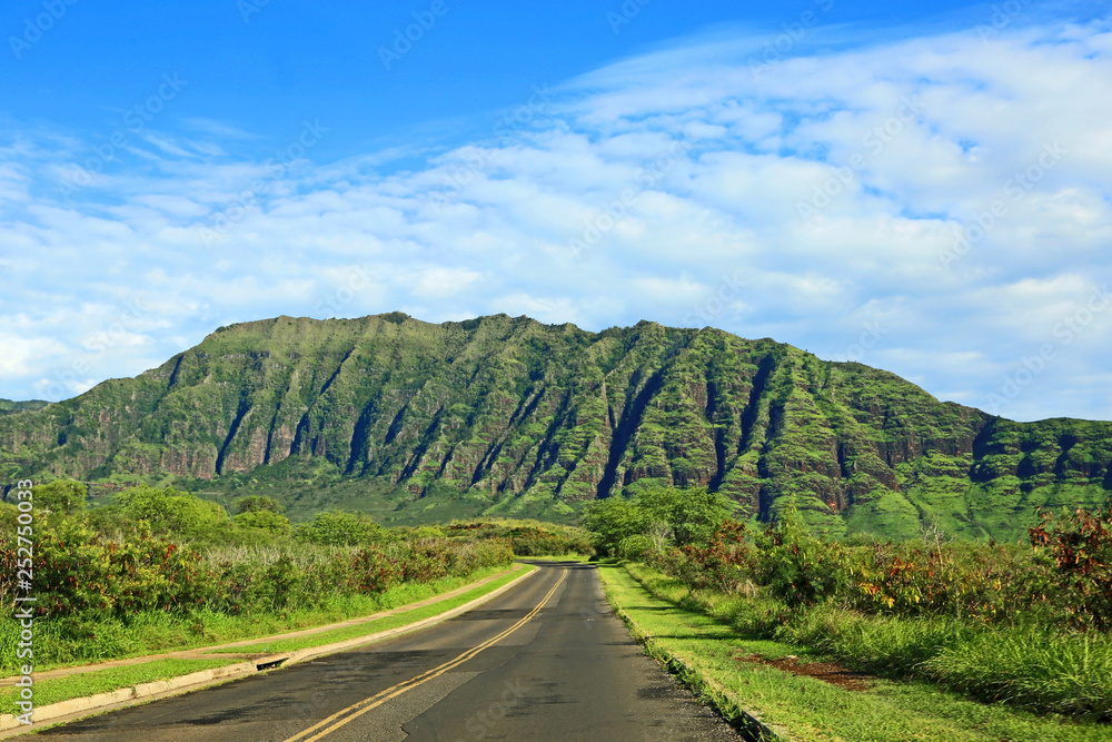 Road 93 in west Oahu, Hawaii