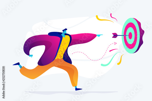 Business strategy concept vector illustration.