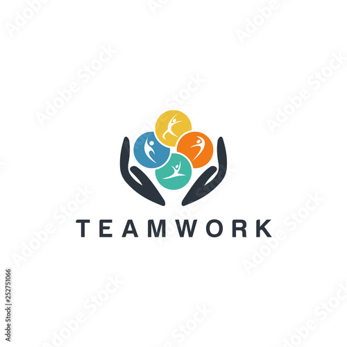Social Network Team Partners Friends logo design inspiration