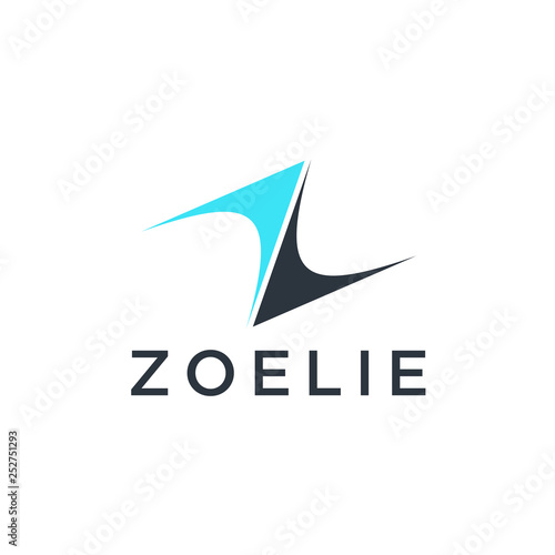 Z Letter Logo Concept Creative Minimal Monochrome Monogram Emblem Design Template Graphic Alphabet Symbol For Corporate Business Identity Stock Vector Adobe Stock
