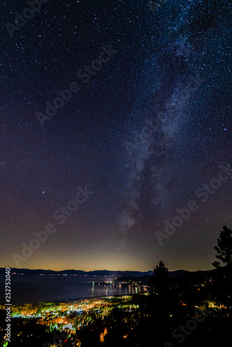 Milky Way over North Lake Tahoe - Portrait © hammonphoto