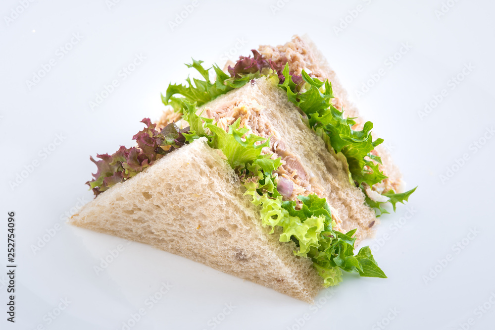 Close up Sandwich tuna Close up Sandwich tuna