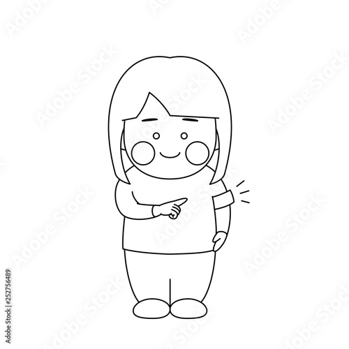 女性キャラクター腕章