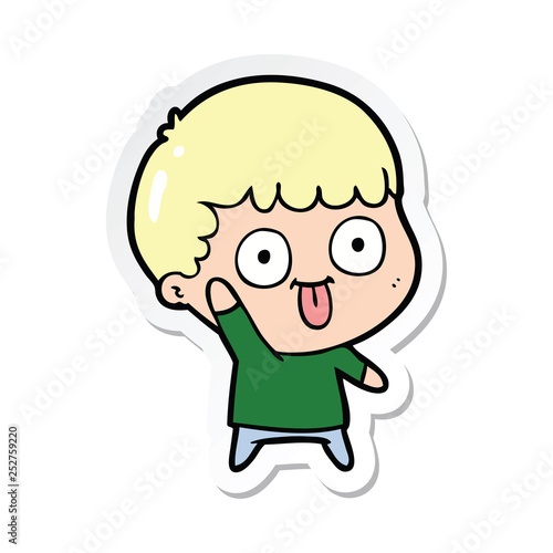Wallpaper Mural sticker of a cartoon dumb kid Torontodigital.ca