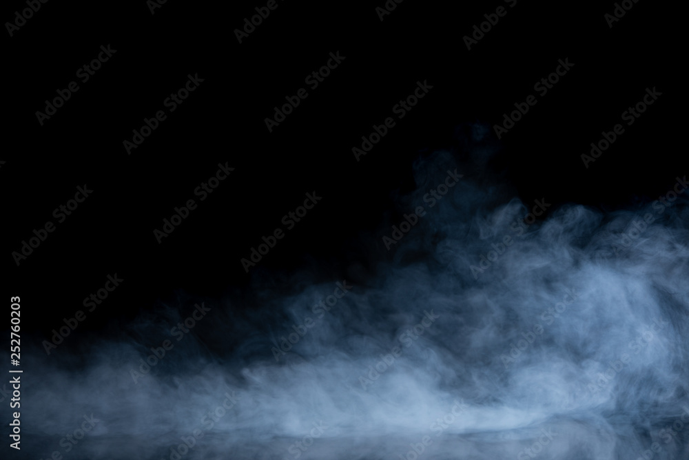 Abstract Smoke on black Background