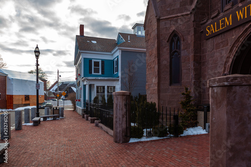 Wallpaper Mural Salem, USA- March 03, 2019: This famous museum is located in a gothic styled, New England church type building and is popular with the public and tourists. Torontodigital.ca