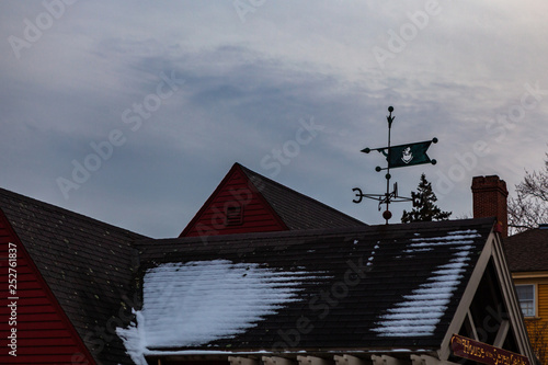 Salem, USA- March 03, 2019: The House of the Seven Gables museum in Salem, Massachusetts that inspired the novel by American author Nathaniel Hawthorne. photo