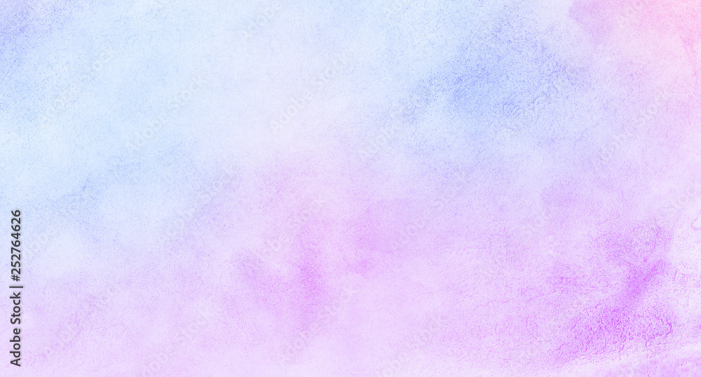 Smooth vibrant light pink, purple shades and blue watercolor paper textured illustration for grunge design, vintage card, templates. Pastel colors wet effect hand drawn canvas aquarelle background Smooth vibrant light pink, purple shades and blue watercolor paper textured illustration for grunge design, vintage card, templates. Pastel colors wet effect hand drawn canvas aquarelle background