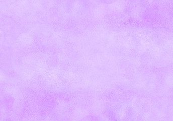 Grunge light violet watercolor background. Aquarelle paint paper textured canvas for text design, retro greeting card, vintage template. Purple color gradient handmade illustration