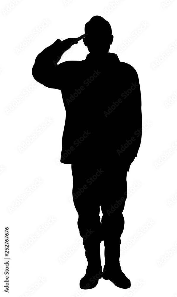 a soldier body silhouette vector a soldier body silhouette vector