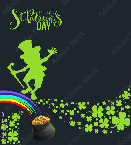 St. Patricks Day banner template poster for party