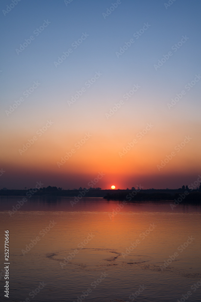 nile river at dusk nile river at dusk