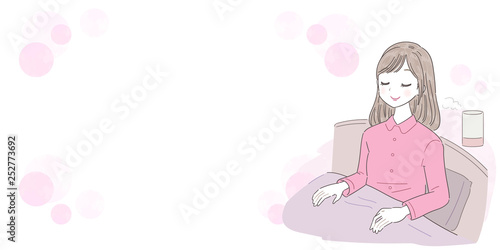 若い女性 アロマ リラックス フレーム素材