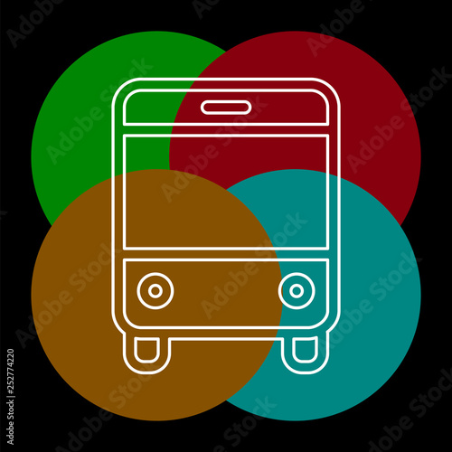 vector Bus illustration - shuttle Bus