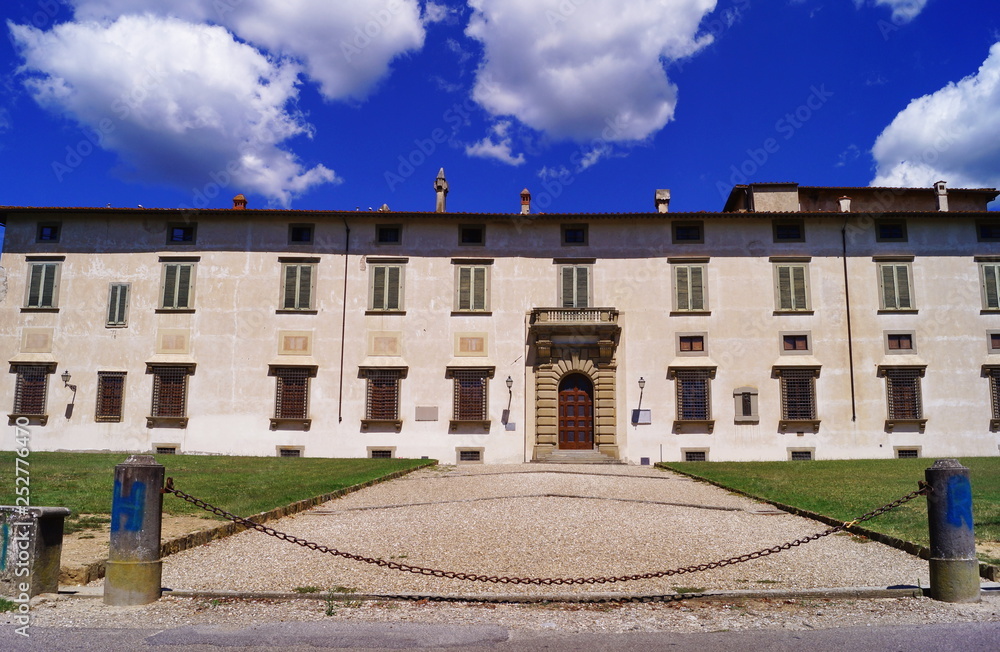 Facade of Royal Villa of Castello, Florence, Italy