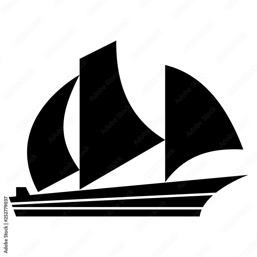 Boat icon trendy flat style isolated on white background. Vector illustration.- vector Boat icon trendy flat style isolated on white background. Vector illustration.- vector