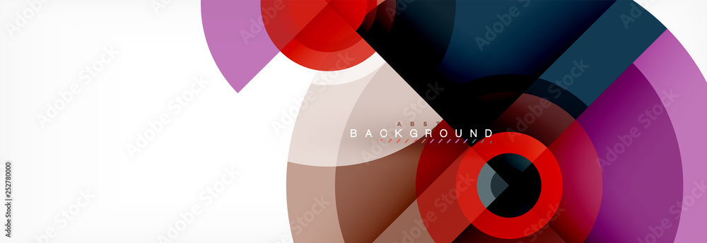 Obraz premium Geometric circle abstract background, creative geometric wallpaper.
