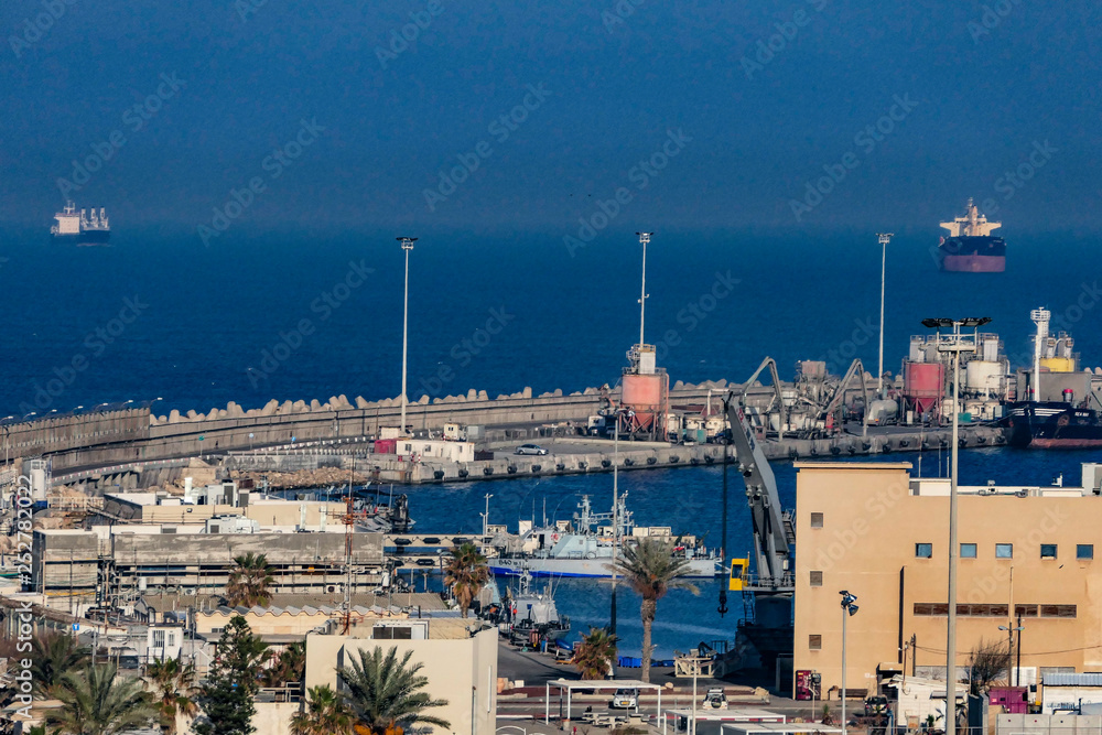 ASHDOD ISRAEL The port of Ashdod on the Mediterranean
