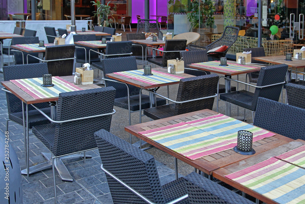Empty Restaurant Tables