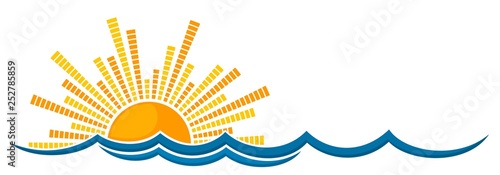 Symbol sun and sea.