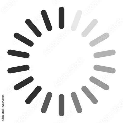 Loading icon. Circle preloader for website. Vector illustration.