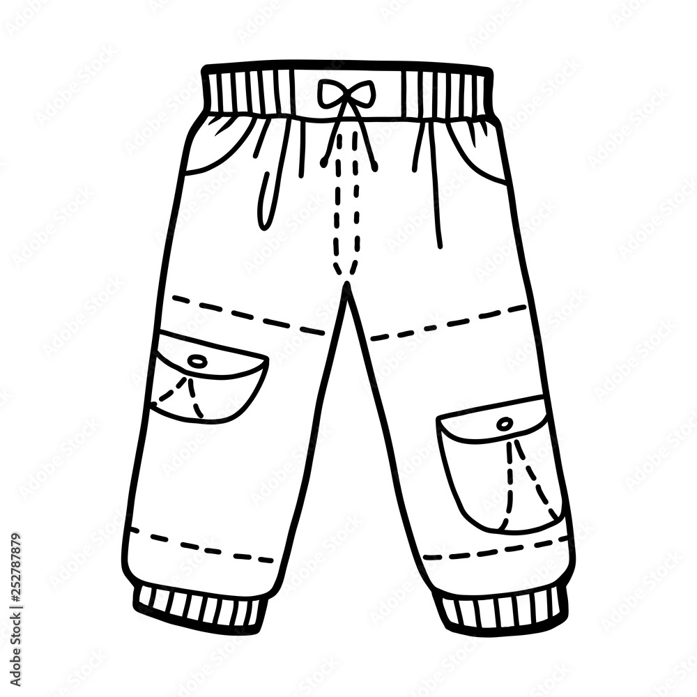 Pants Icon Style 9198457 Vector Art at Vecteezy