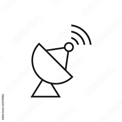 Satellite icon design template vector isolated