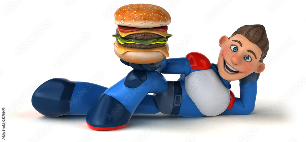 Super modern superhero - 3D Illustration Super modern superhero - 3D Illustration