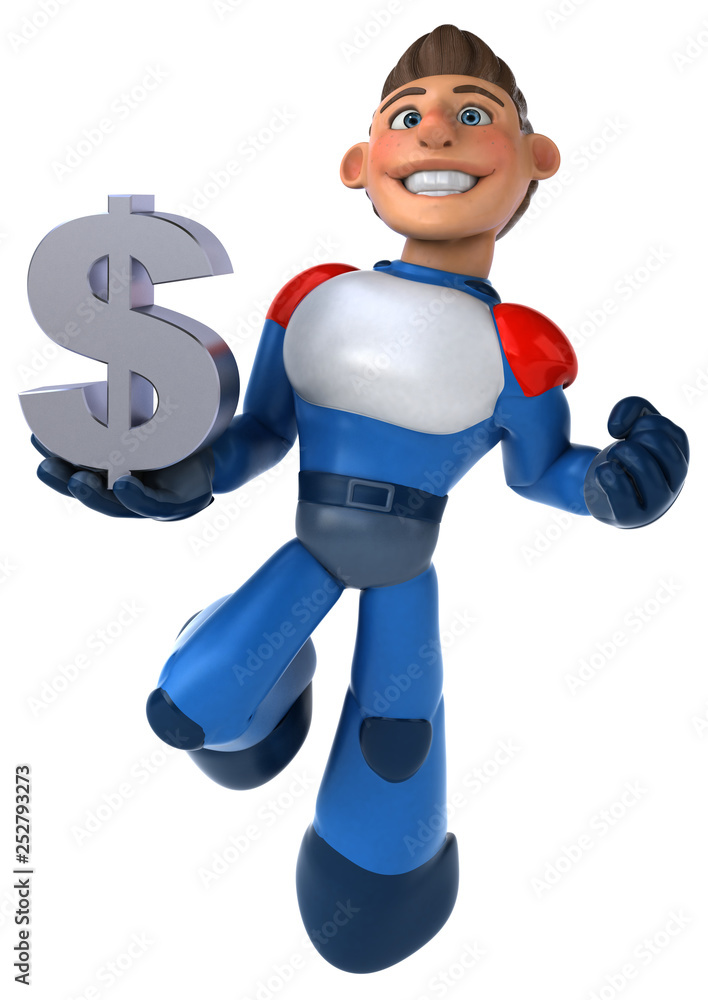 Super modern superhero - 3D Illustration Super modern superhero - 3D Illustration