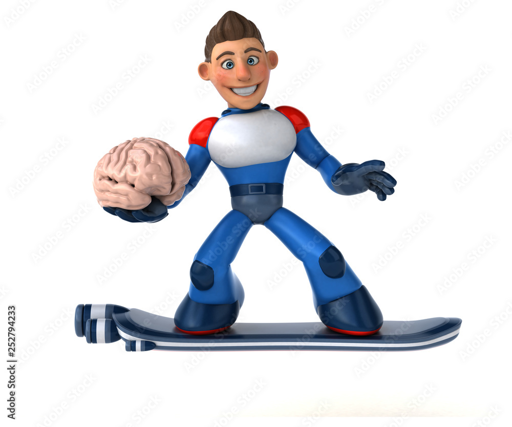 Super modern superhero - 3D Illustration Super modern superhero - 3D Illustration