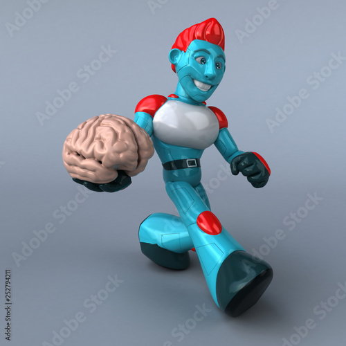 Red Robot - 3D Illustration