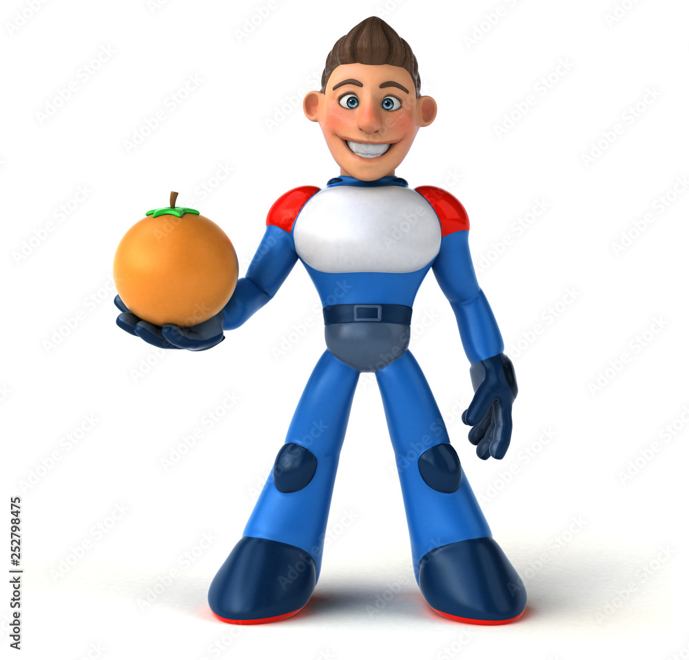Super modern superhero - 3D Illustration Super modern superhero - 3D Illustration