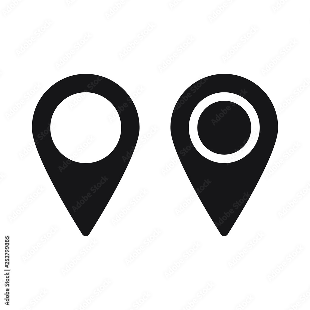 Maps pin. Location map icon. Location pin. Pin icon vector. Maps pin. Location map icon. Location pin. Pin icon vector.