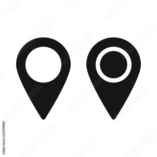 Free Download Maps pin. Location map icon. Location pin. Pin icon vector.	 - GFXLoad