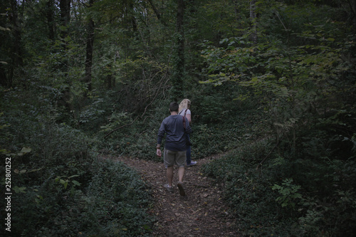 young man in the forest