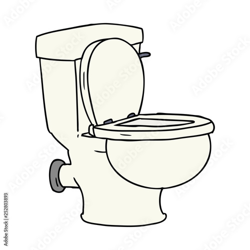 cartoon doodle of a bathroom toilet