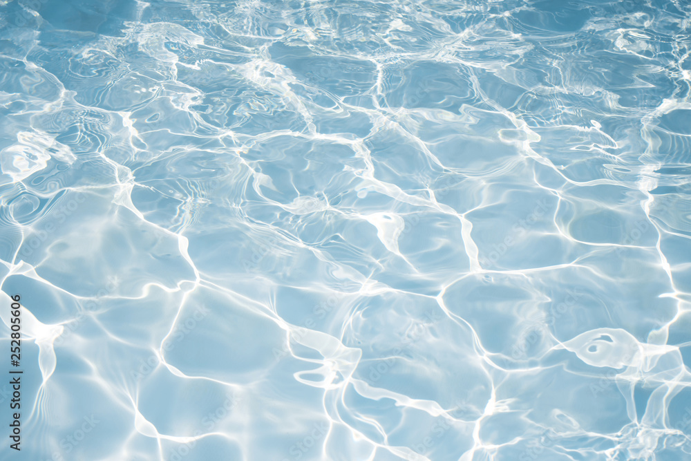 Fototapeta premium Texture of water in swimming pool for background