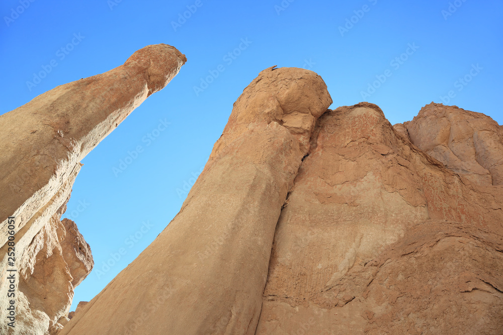 Al Qara caves formations in Saudi Arabia