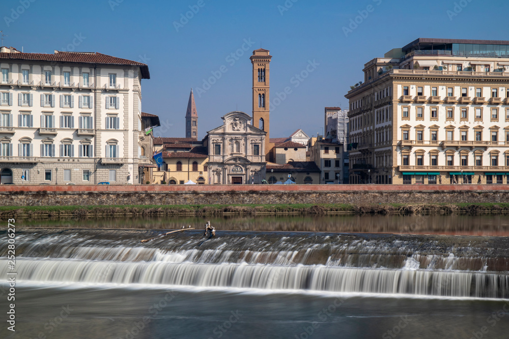 Florence, Arno river and San Salvatore churc