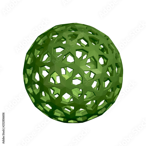 Abstract sphere wireframe. ...