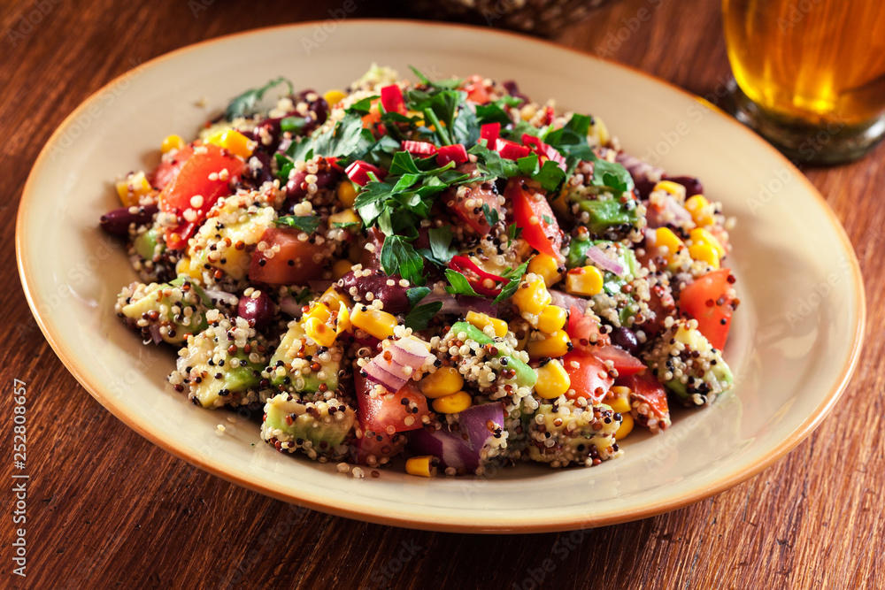 Mexican salad with quinoa and vegetables Mexican salad with quinoa and vegetables